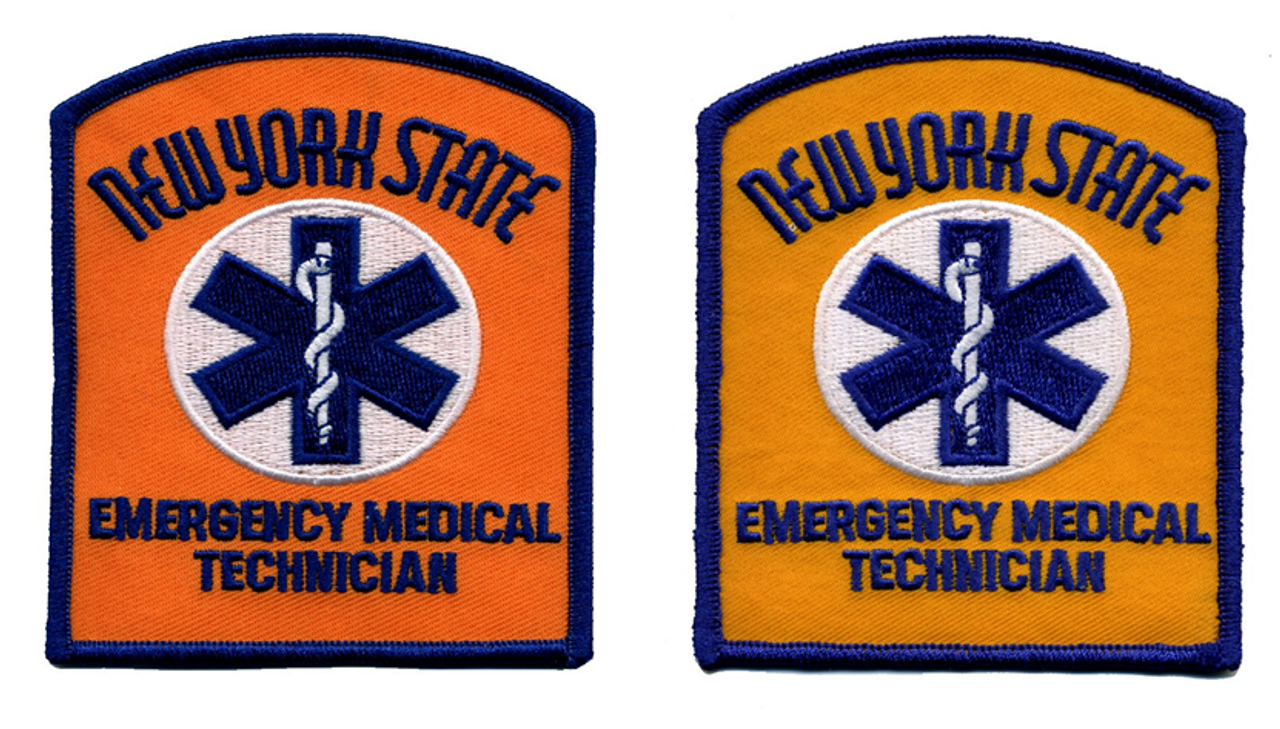 NY STATE EMT Shoulder Patch, 3-1/8x4 - Hero's Pride